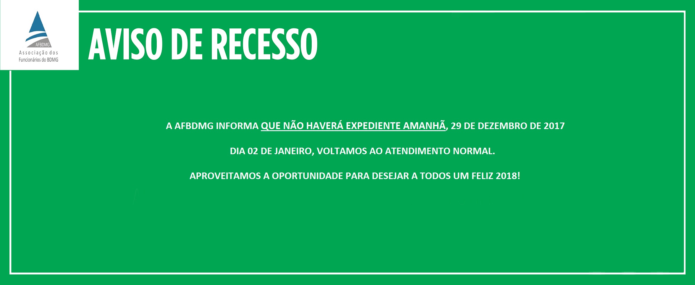 Comunicado!