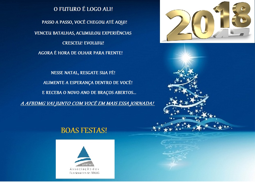 A AFBDMG deseja a todos Boas Festas!