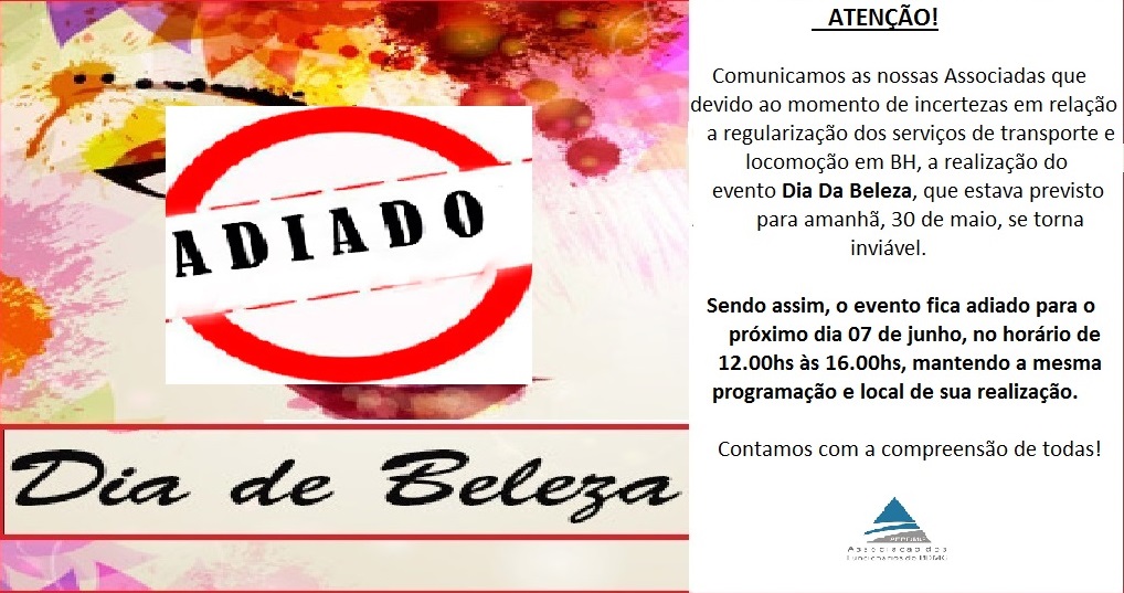 EVENTO DIA DA BELEZA ADIADO