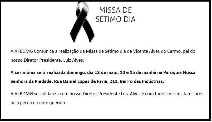 MISSA DE SÉTIMO DIA VICENTE ALVES