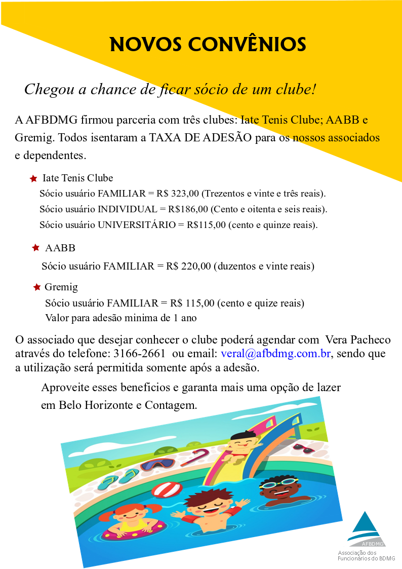 Nova parceria – Pampulha Iate Clube – AFBDMG