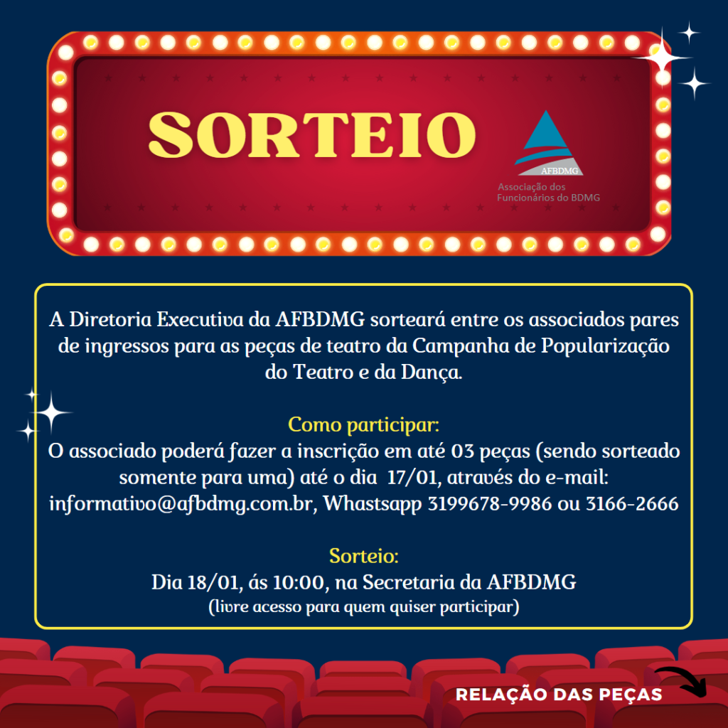 Sorteio De Ingressos Campanha De PopularizaÇÃo Do Teatro E Da DanÇa Afbdmg 5940